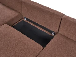 NERBO U-formet modulsofa Brun Boucle