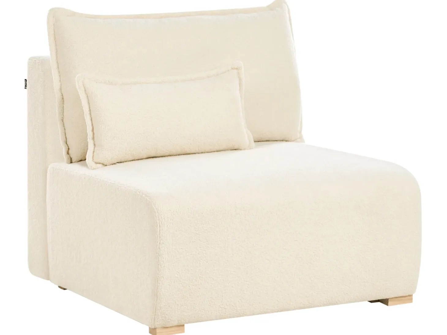 NERBO U-formet modulsofa Cremehvid Boucle