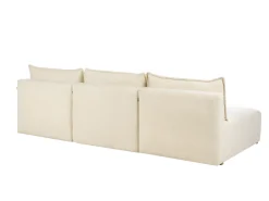 NERBO U-formet modulsofa Cremehvid Boucle