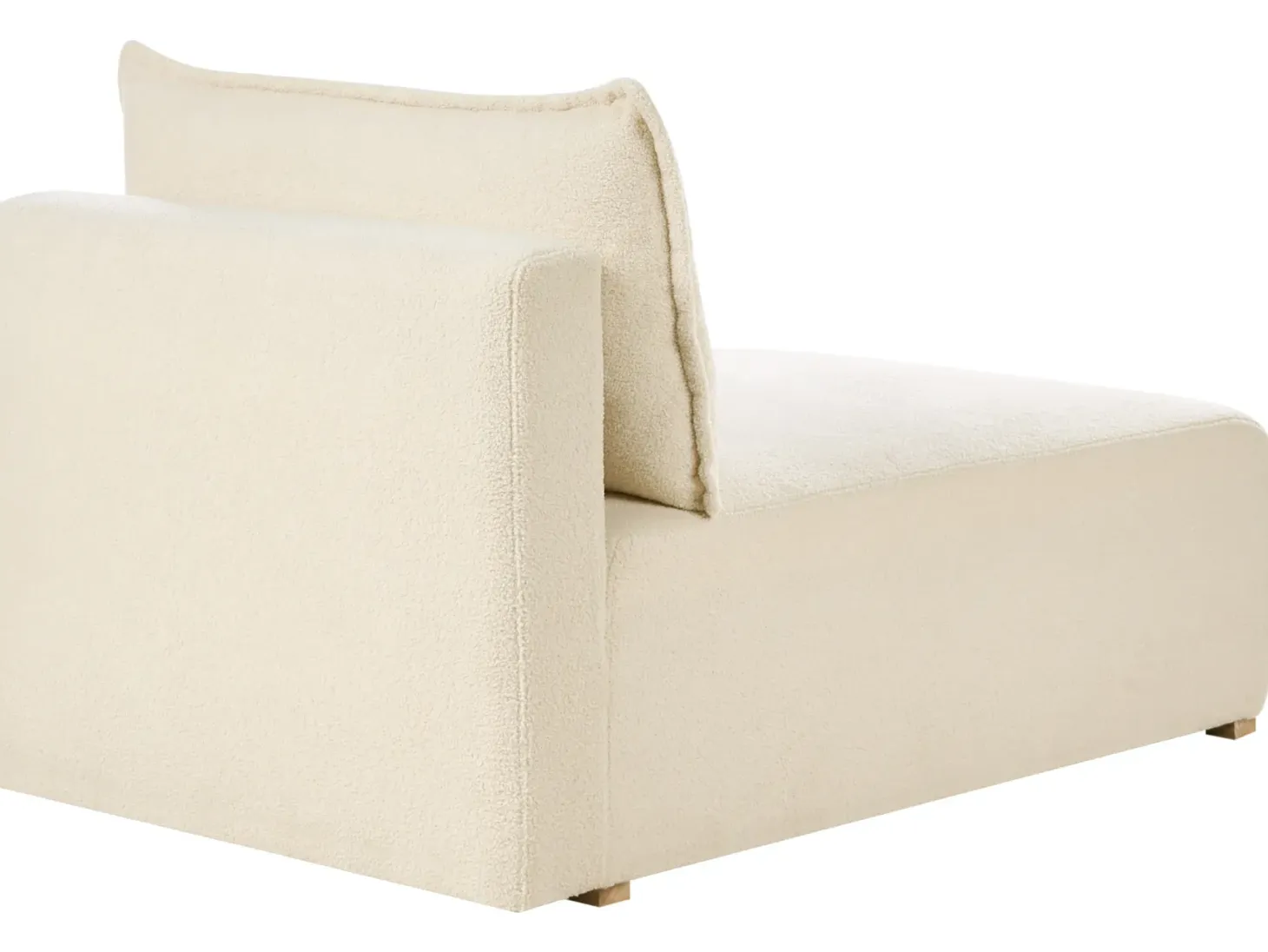 NERBO U-formet modulsofa Cremehvid Boucle