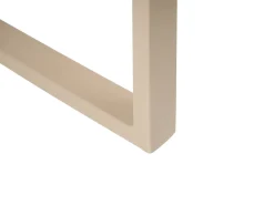 NOCI 2 personers Loungesæt med bord og fodskammel Beige Metal