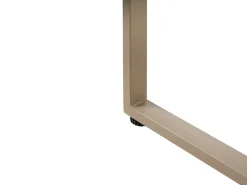 NOCI 2 personers Loungesæt med bord og fodskammel Beige Metal