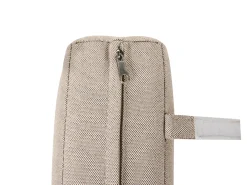 NOCI 2 personers Loungesæt med bord og fodskammel Beige Metal