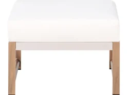 NOLA 5 personers Loungesæt med bord og fodskammel Lys Beige Metal