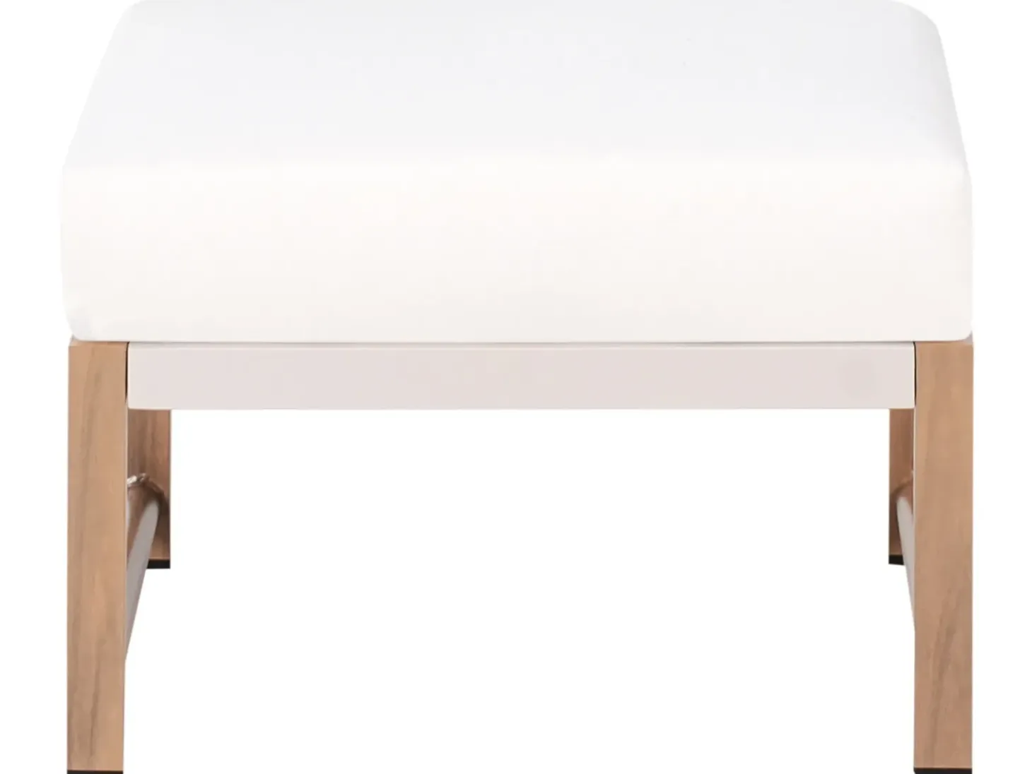 NOLA 5 personers Loungesæt med bord og fodskammel Lys Beige Metal