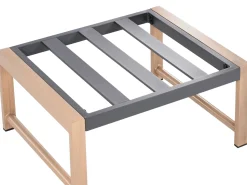 NOLA 5 personers Loungesæt med bord og fodskammel Grå Metal