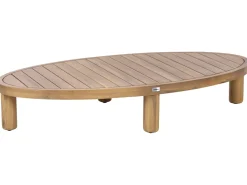 NUMANA 4 personers Havesofa med bord Cremehvid Akacietræ