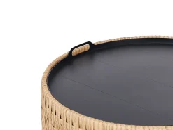 OLIVERI 4 personers Have-hjørnesofasæt Højrevendt Beige PE-rattan