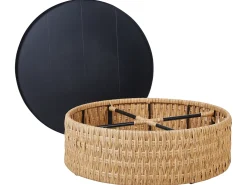 OLIVERI 4 personers Have-hjørnesofasæt Højrevendt Beige PE-rattan