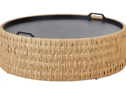 OLIVERI 4 personers Have-hjørnesofasæt Højrevendt Beige PE-rattan