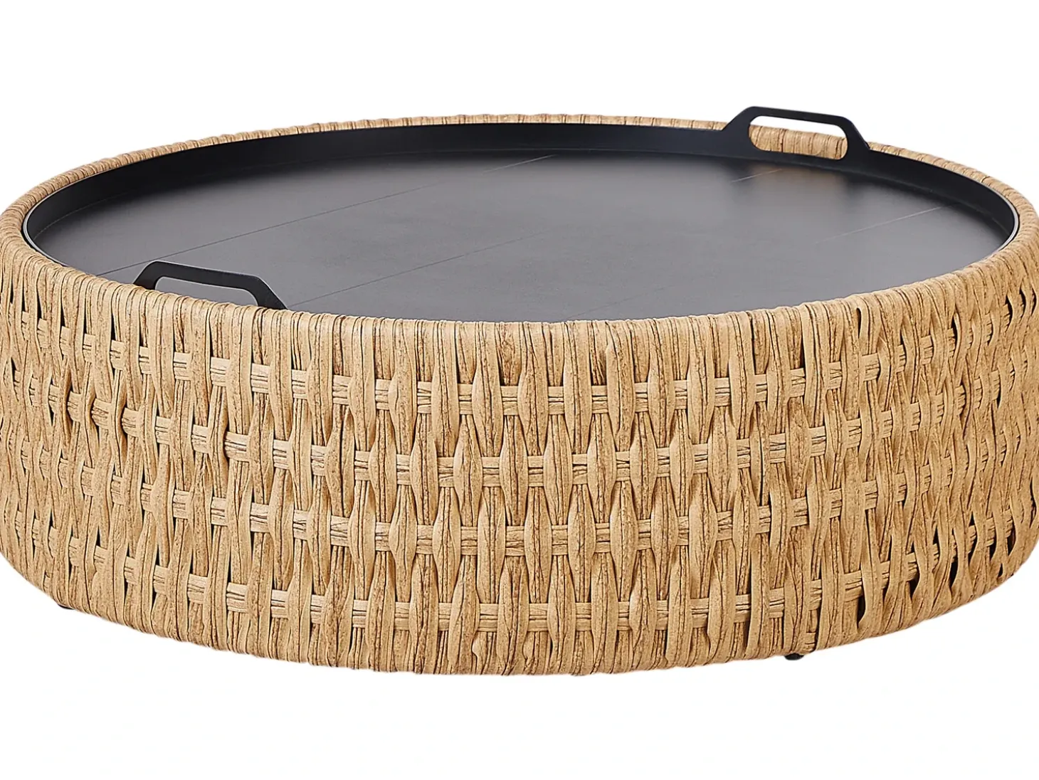 OLIVERI 4 personers Have-hjørnesofasæt Højrevendt Beige PE-rattan