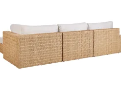 OLIVERI 4 personers Have-hjørnesofasæt Venstrevendt Beige PE-rattan