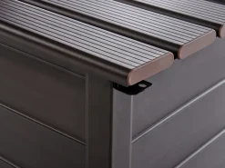 Opbevaringsboks CAMPALTO 123 cm 60 cm Mørkebrun