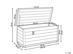 Opbevaringsboks CAMPALTO 113 cm 50 cm Mørkegrå