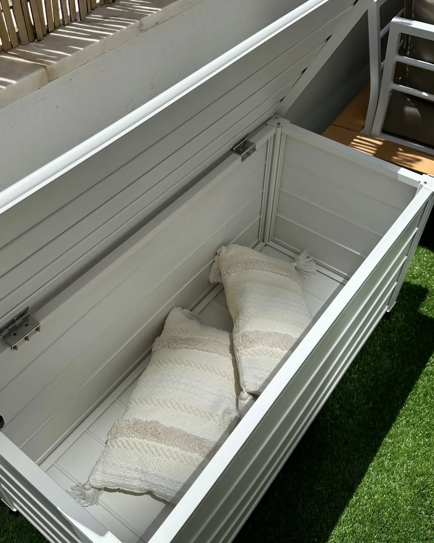 Opbevaringsboks CAMPALTO 113 cm 50 cm Hvid