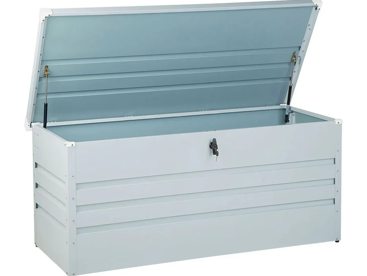 Opbevaringsboks CEBROSA 132 cm 62 cm Lysegrå