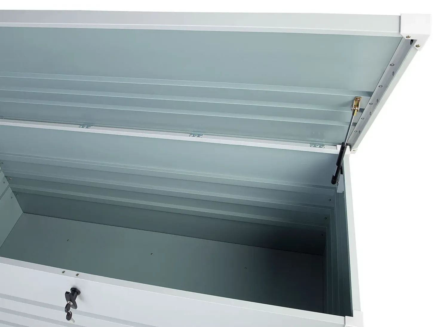 Opbevaringsboks CEBROSA 132 cm 62 cm Lysegrå