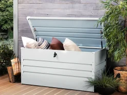 Opbevaringsboks CEBROSA 132 cm 62 cm Lysegrå