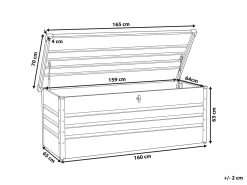 Opbevaringsboks CEBROSA 165 cm 70 cm Blå