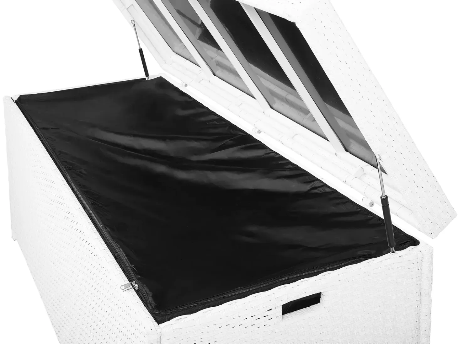 Opbevaringsboks MODENA 158 cm 63 cm Hvid