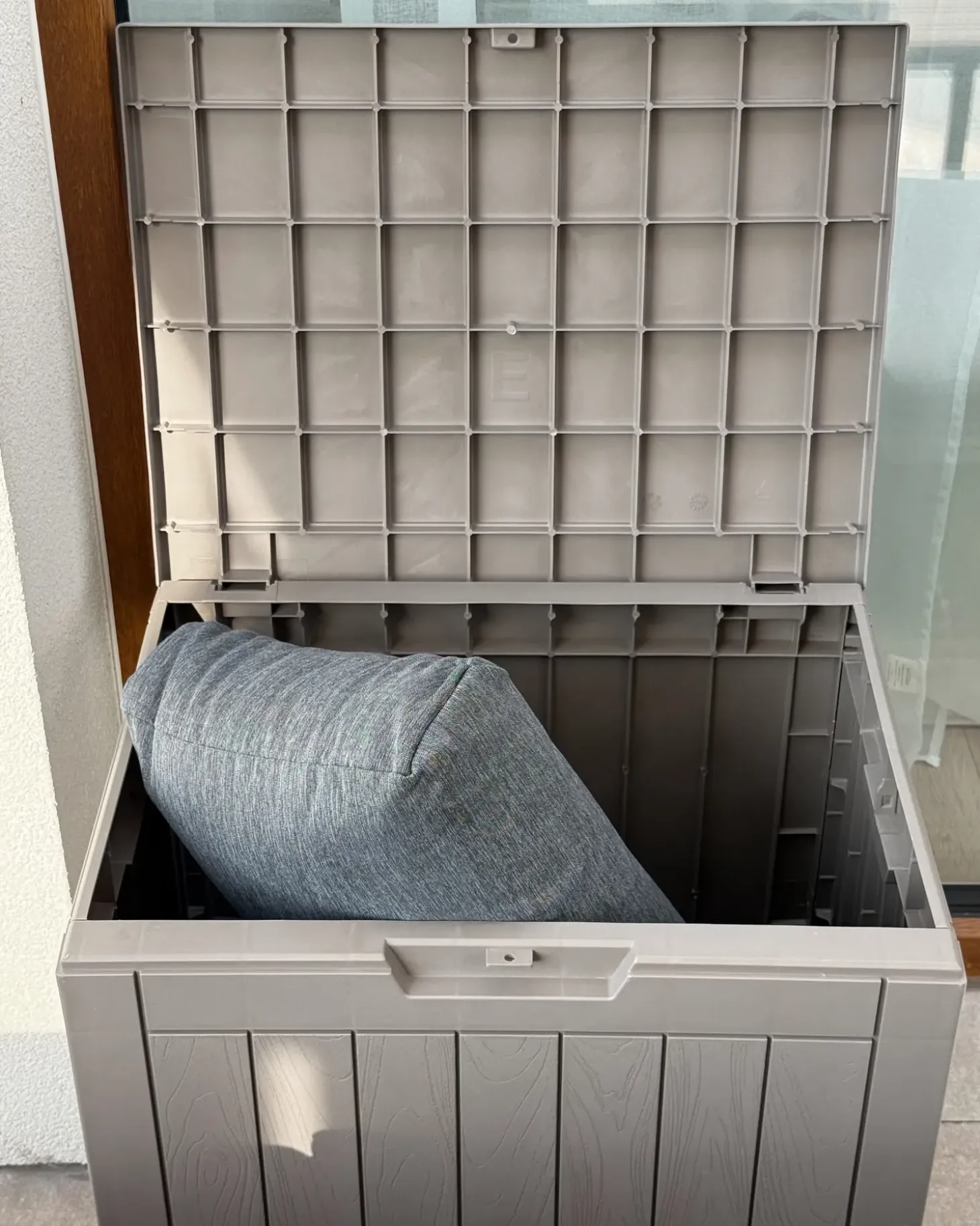Opbevaringsboks RECIFE 56 cm 43 cm Brungrå