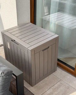 Opbevaringsboks RECIFE 56 cm 43 cm Brungrå