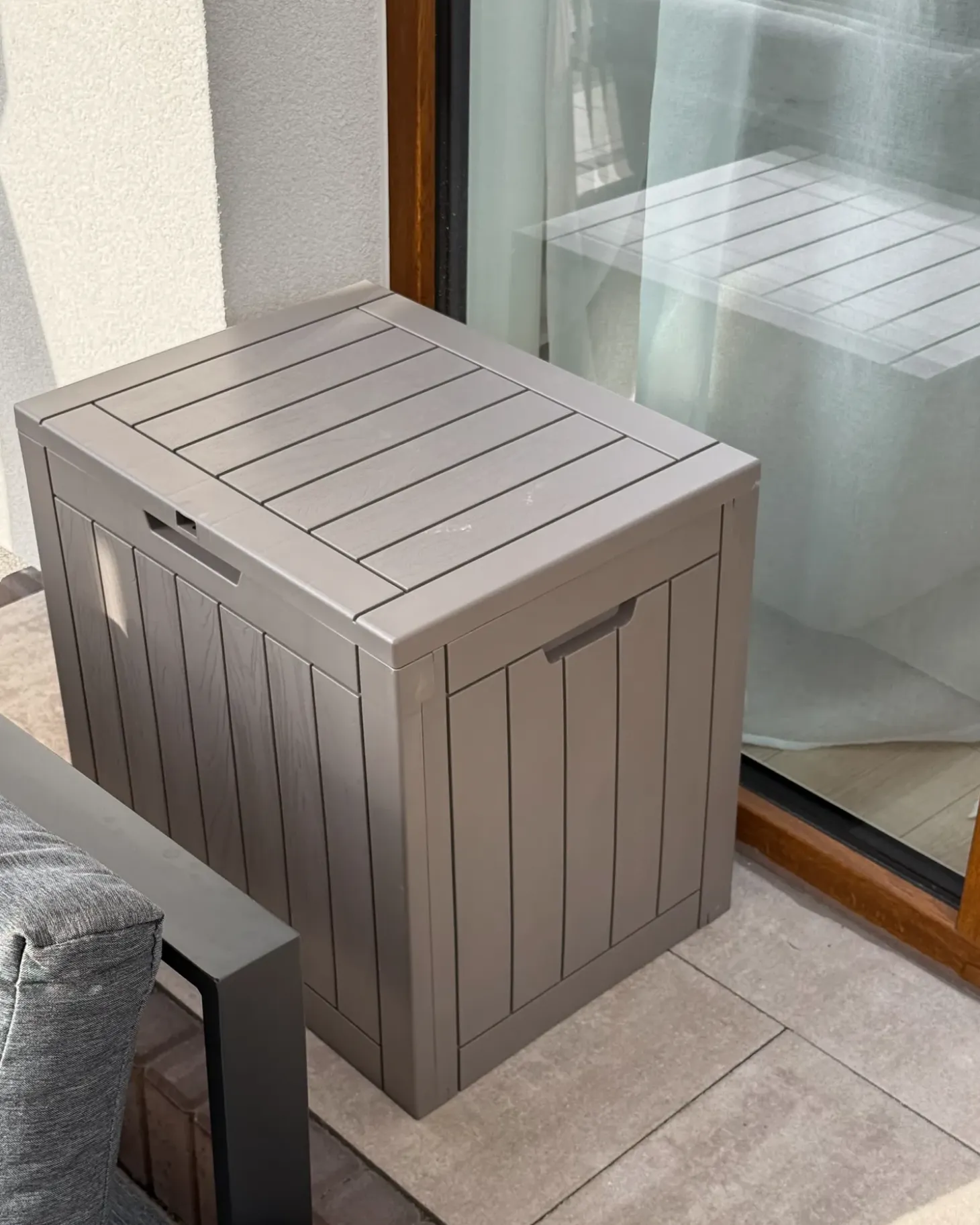 Opbevaringsboks RECIFE 56 cm 43 cm Brungrå