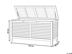 Opbevaringsboks RIVIERA 130 cm 48 cm Brun