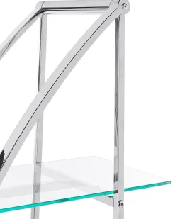 Opbevaringsskab med 4 hylder HOLLOW Metal 175 cm Sølv