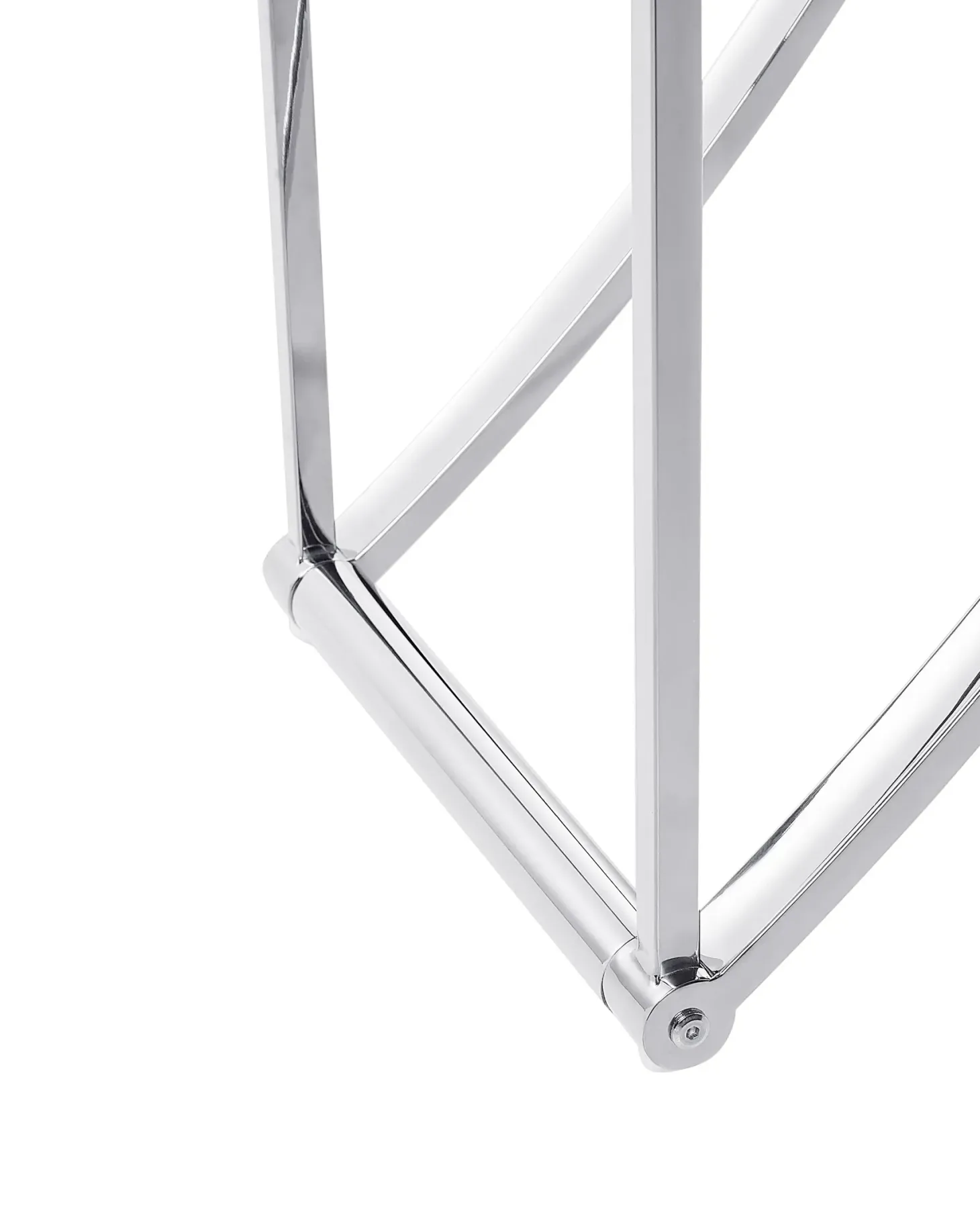 Opbevaringsskab med 4 hylder HOLLOW Metal 175 cm Sølv