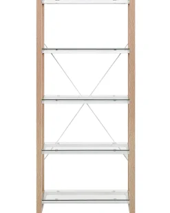 Opbevaringsskab med 4 hylder JENKS 152 cm Hvid