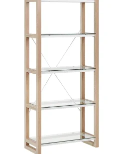 Opbevaringsskab med 4 hylder JENKS 152 cm Hvid