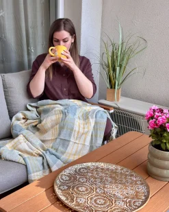 ORERO 4 personers Loungesæt med bord Brungrå