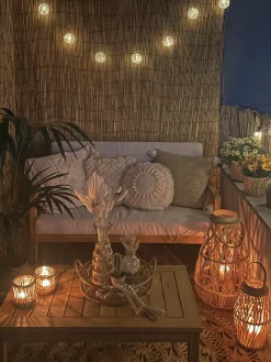 PALLANO 4 personers Loungesæt med bord Brungrå Akacietræ