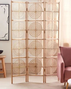 3 panelers rumdeler ALTAMURA Lysebrun 117 cm 180 cm