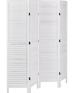 4 panelers rumdeler AVENES Cremehvid 163 cm 170 cm