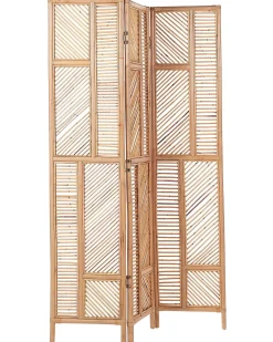 3 panelers rumdeler LAMEZIA Lysebrun 117 cm 180 cm
