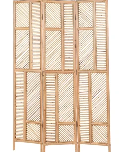 3 panelers rumdeler LAMEZIA Lysebrun 117 cm 180 cm