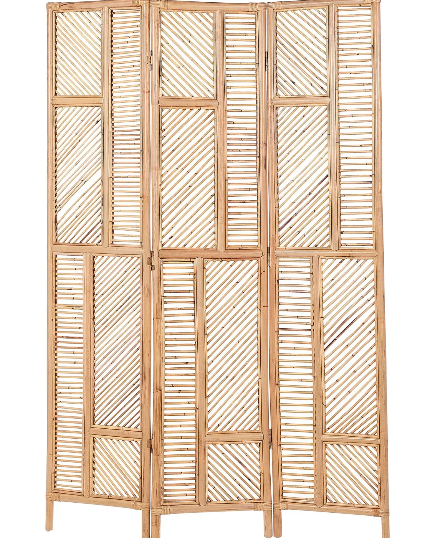 3 panelers rumdeler LAMEZIA Lysebrun 117 cm 180 cm