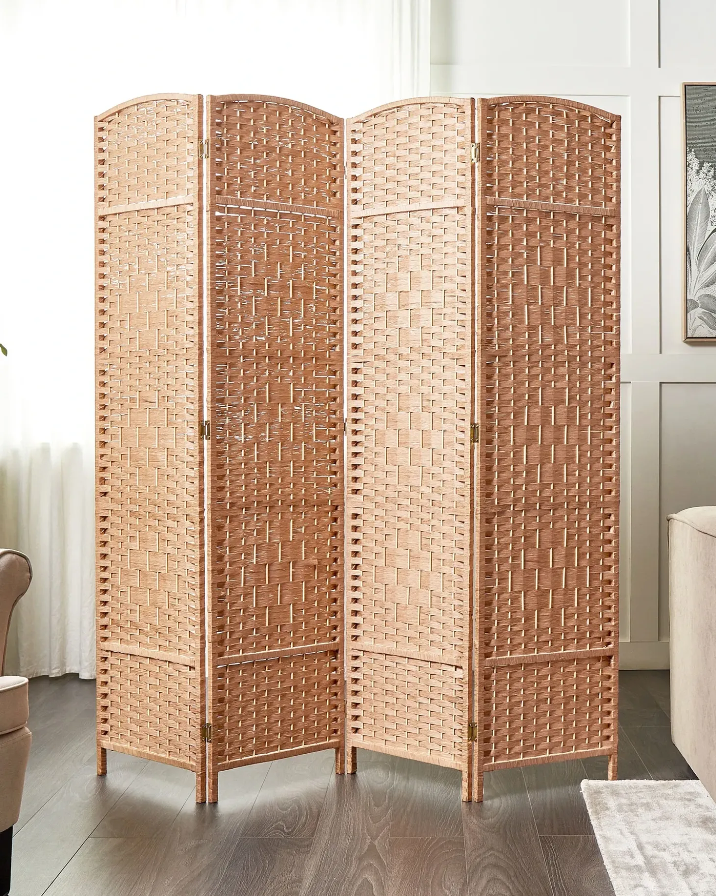 4 panelers rumdeler LAPPAGO Naturlig 163 cm 170 cm