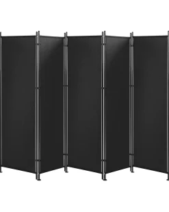 5 panelers rumdeler NARNI Sort 270 cm 170 cm