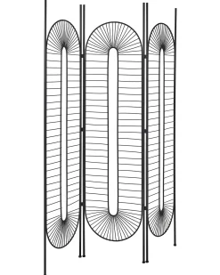 3 panelers rumdeler NOALE Sort 135 cm 170 cm