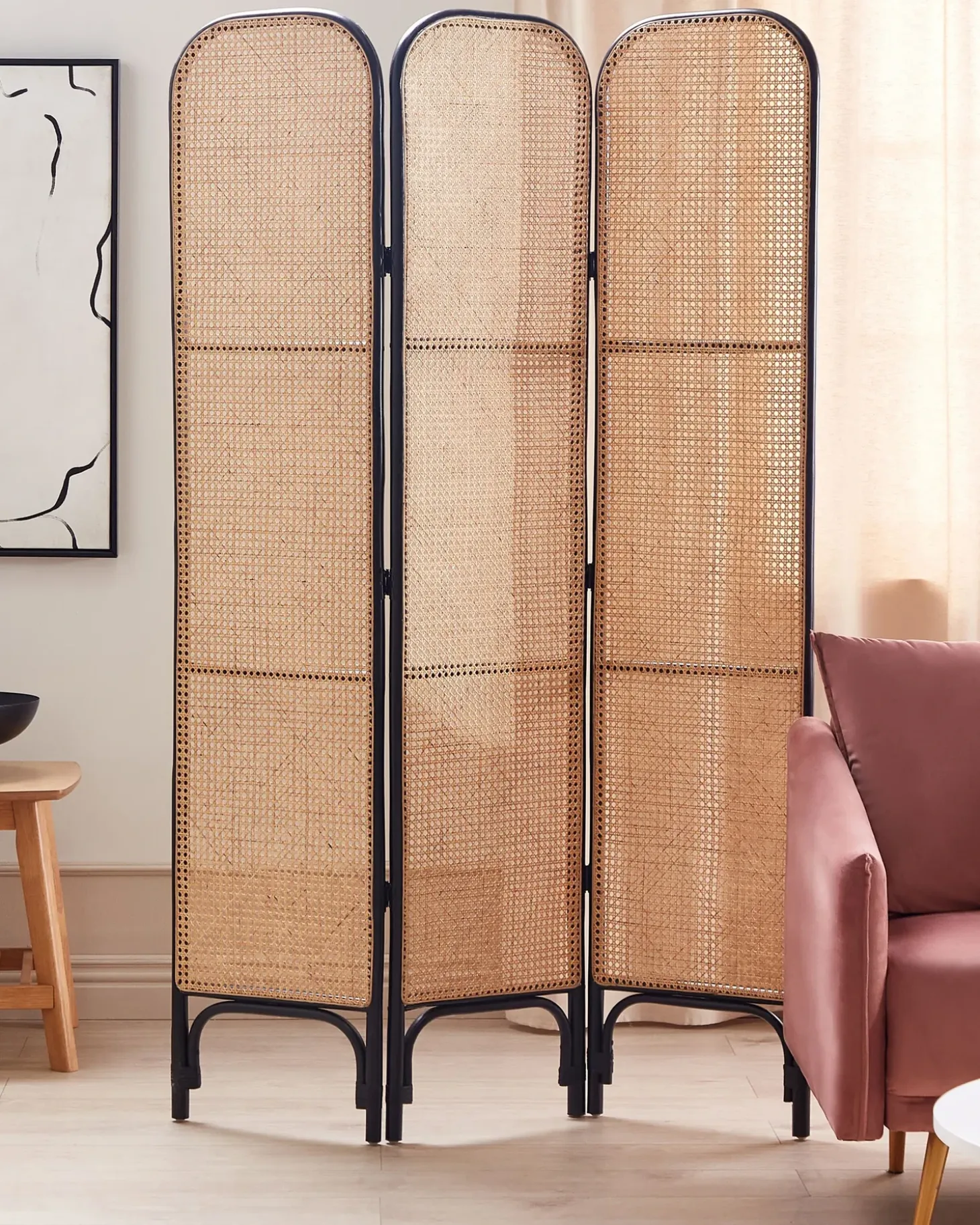 3 panelers rumdeler POTENZA Lysebrun 105 cm 180 cm