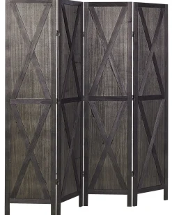 4 panelers rumdeler RIDANNA Mørkebrun 163 cm 170 cm