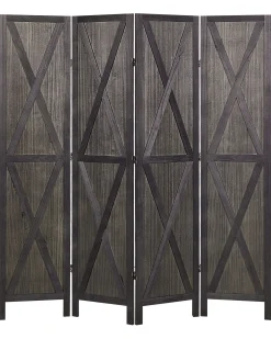 4 panelers rumdeler RIDANNA Mørkebrun 163 cm 170 cm