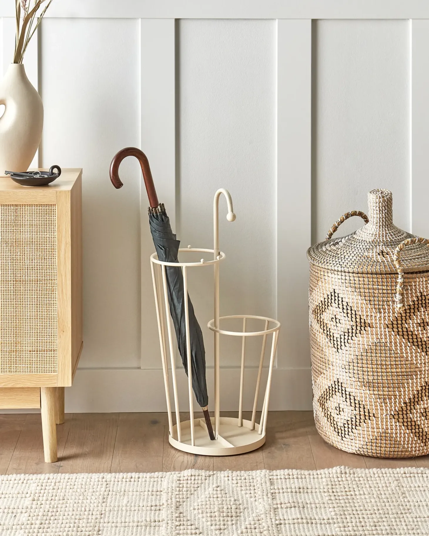 Paraplystativ CHAMBORD Metal Lys Beige