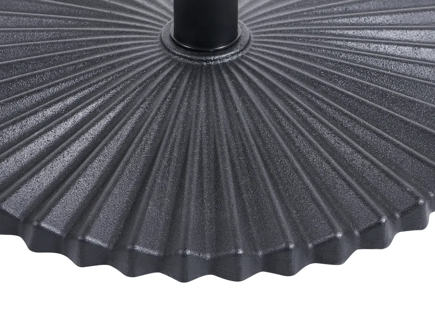 Parasolfod CAREZZA Sort Rund 21 kg