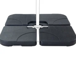 Parasolfod CARIA Sort Firkantet 9 kg