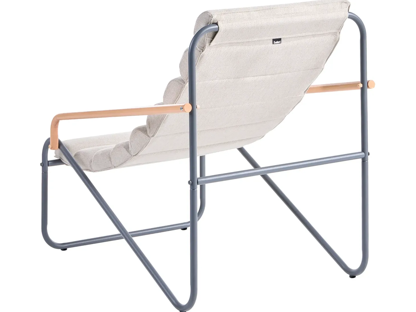 PASTO 2 personers Loungesæt med bord Mørkegrå Metal