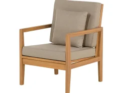 PATAJA 7 personers Loungesæt med bord Lysebrun Certificeret akacietræ